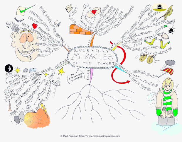 Everyday Miracles of the Planet Mind Map